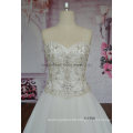 Casual Folds Corset Pick Colour Lace Wedding Dress